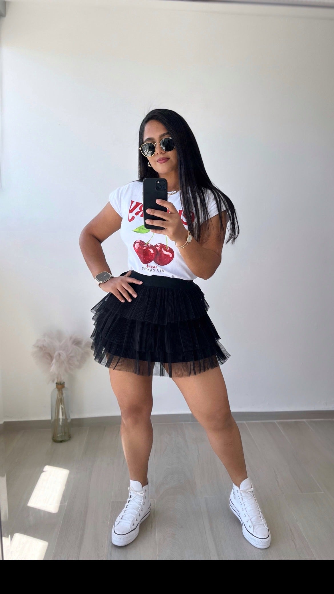 Boho ballerina tulle mini skirt